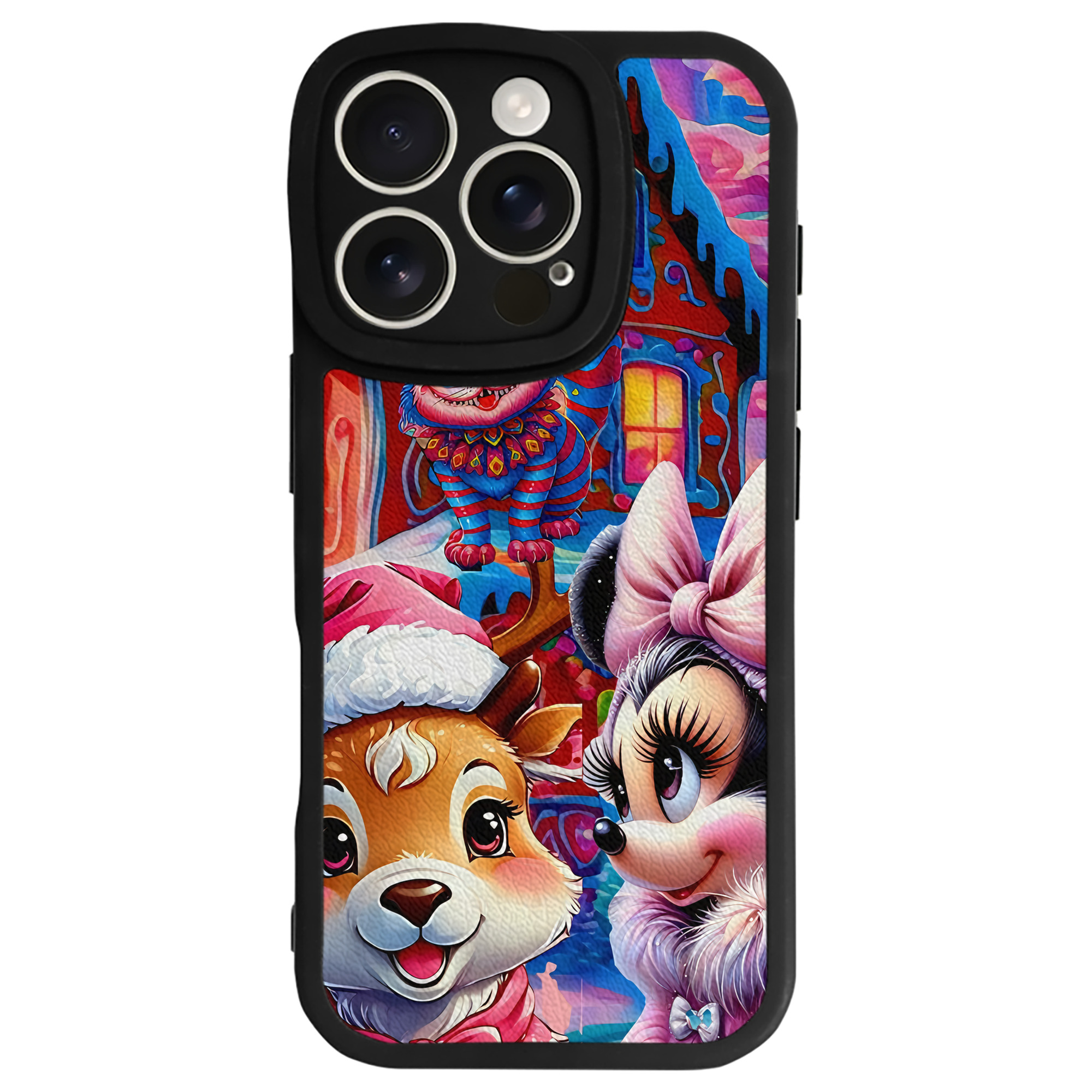 （画像用） ミッキーマウス Mickey Mouse 【iPhone 16シリーズ対応】シリコンスマホケース（レザー調） 材質：シリコン